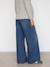 Wide-leg maternity jeans stone 