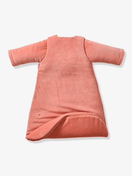 Cocotte velour baby sleep bag peach pink 