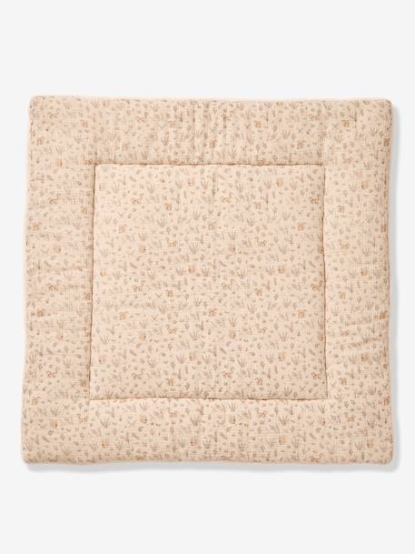 Nutty cotton muslin playpen mat twine 