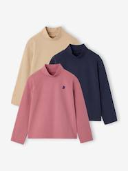 -Pack of 3 High Neck Tops for Girls, BASICS