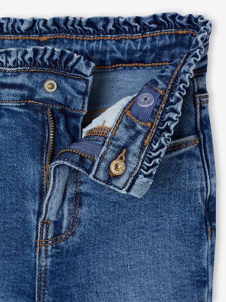 Slim-fit jeans for girls light blue+medium blue 