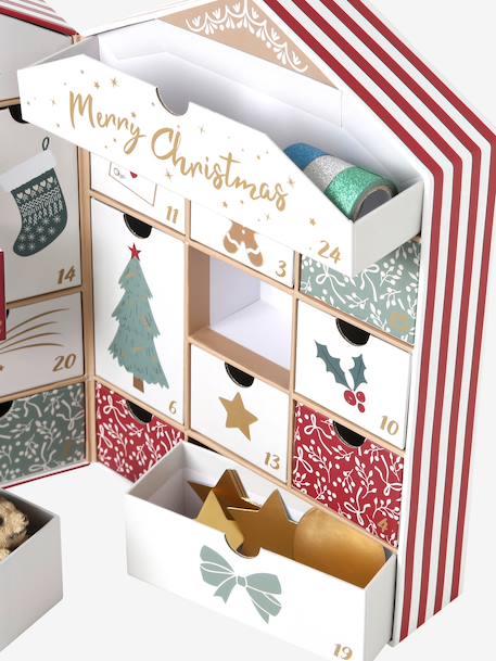 Cardboard House Advent Calendar cinnamon 