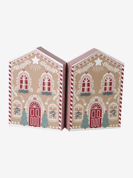 Cardboard House Advent Calendar cinnamon 