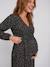 Maternity dress with long sleeves black 
