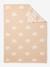 Jacquard cotton baby blanket beige 