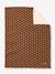 Cotton muslin and sherpa blanket chocolate 