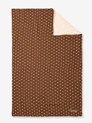 -Cotton muslin and sherpa blanket