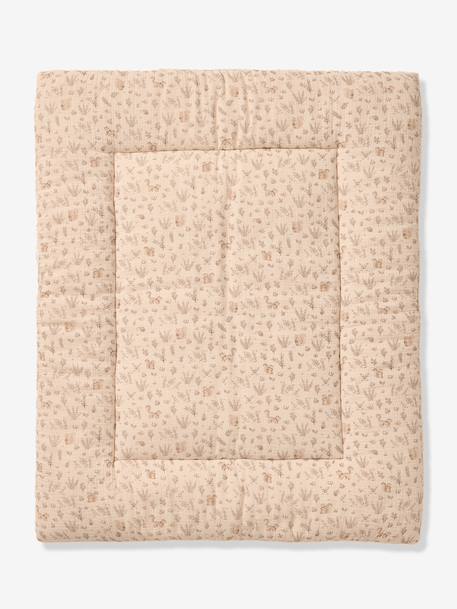 Nutty cotton muslin playpen mat twine 