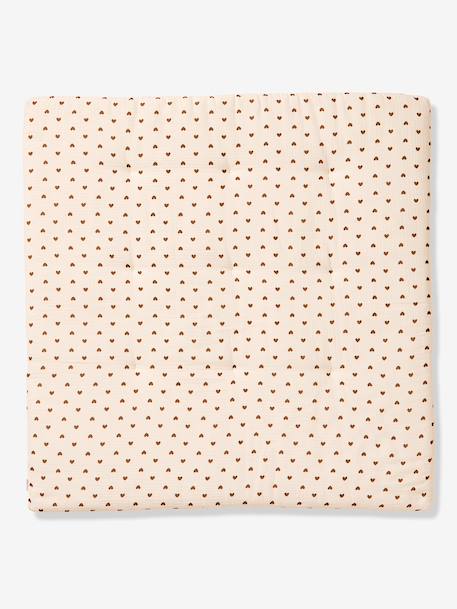 Cotton muslin playpen mat chocolate 