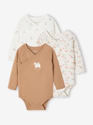 -Pack of 2 long-sleeved newborn bodysuits