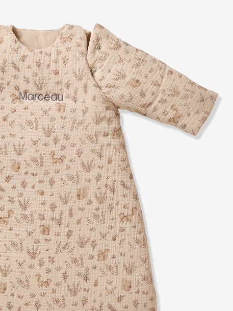 Nutty cotton muslin baby sleep bag twine 