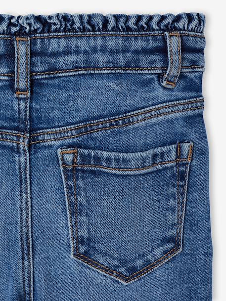 Slim-fit jeans for girls light blue+medium blue 