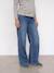 Wide-leg maternity jeans stone 