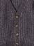 V-neck cardigan for boys slate grey 