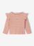 Long-sleeved T-shirt for baby girls rose+vanilla 