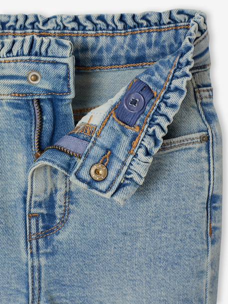 Slim-fit jeans for girls light blue+medium blue 