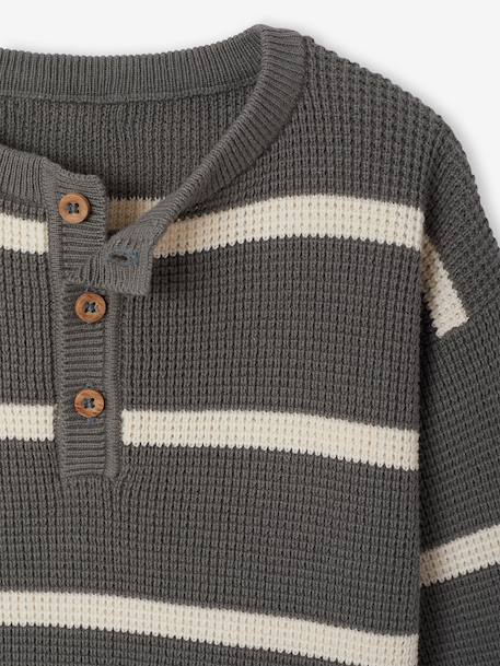 Baby long-sleeved jumper grey green 