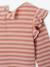 Long-sleeved T-shirt for baby girls rose+vanilla 