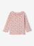 T-shirt for babies printed with little hearts old rose+vanilla 