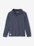 Pack of 2 long-sleeved polo shirts for boys slate blue+white 