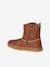 Zip-up boots for girls brown 