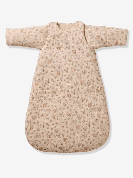 Nutty cotton muslin baby sleep bag twine 
