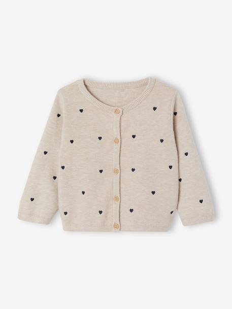 3-piece set for baby girls marl beige 