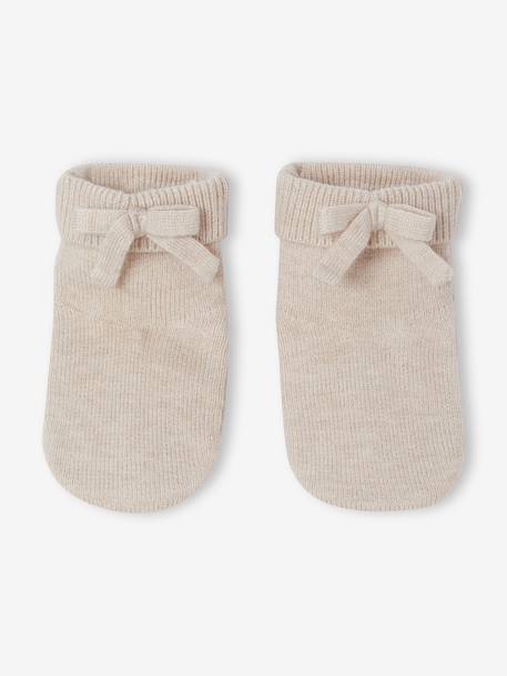3-piece set for baby girls marl beige 