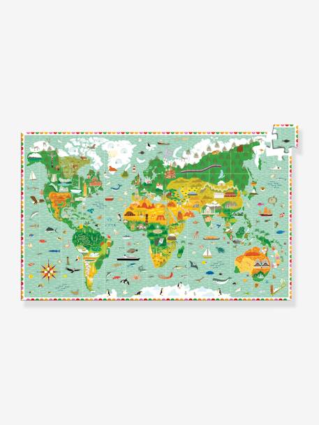 Around The World 200-Piece Observation Puzzle by DJECO Green 