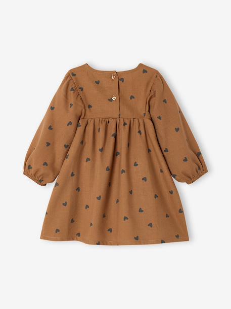 Long-sleeved dress for baby girls blue+hazel 