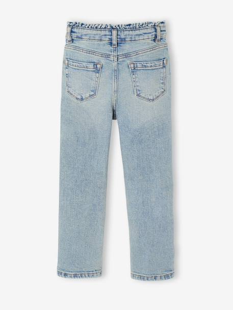 Slim-fit jeans for girls light blue+medium blue 