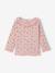 T-shirt for babies printed with little hearts old rose+vanilla 