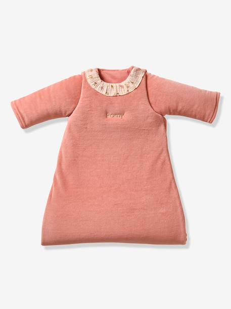 Cocotte velour baby sleep bag peach pink 