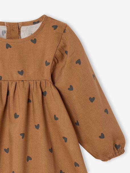 Long-sleeved dress for baby girls blue+hazel 