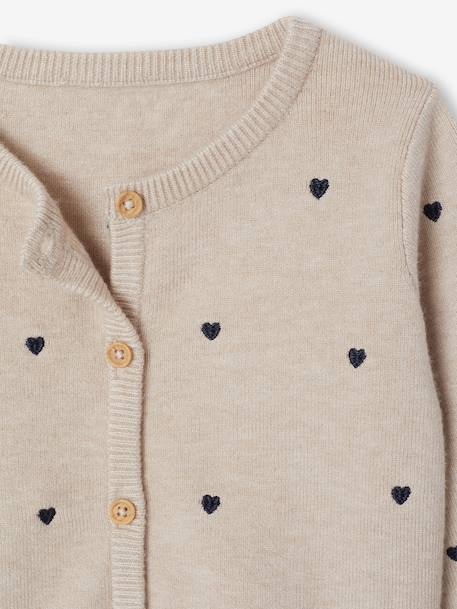 3-piece set for baby girls marl beige 