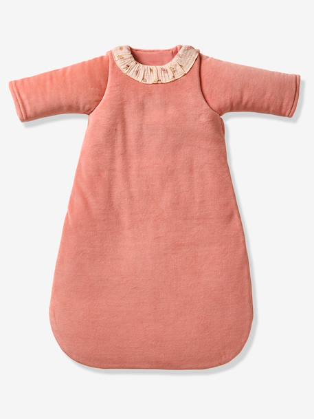 Cocotte velour baby sleep bag peach pink 