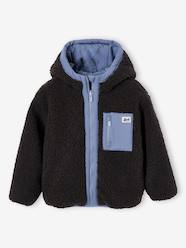 -Reversible hooded jacket for boys