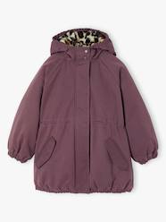Hooded Parka with Faux Fur Lining for Girls