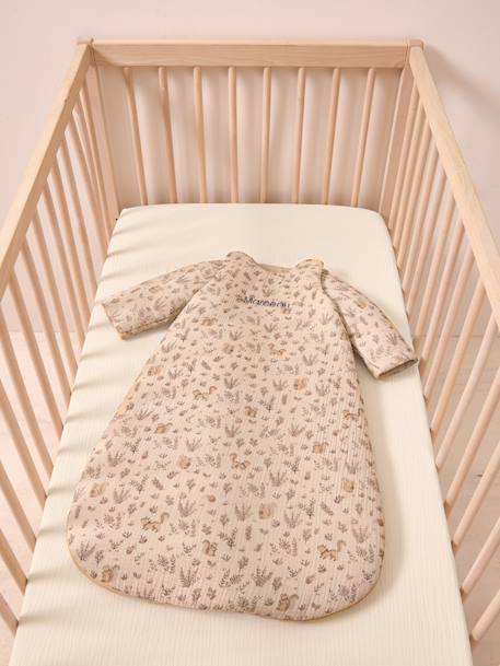 Nutty cotton muslin baby sleep bag twine 