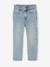 Slim-fit jeans for girls light blue+medium blue 
