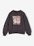 Sweatshirt and trousers set for girls anthracite+ecru 