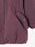 Hooded Parka with Faux Fur Lining for Girls black+dark green+dusky pink+plum 
