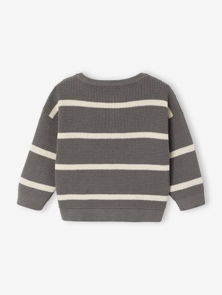Baby long-sleeved jumper grey green 