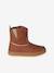 Zip-up boots for girls brown 