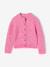 Loose-Fitting Soft Knit Cardigan for Girls marl grey+mint green+petrol blue+purple clover+rose 