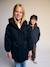 Lined parka for girls black 