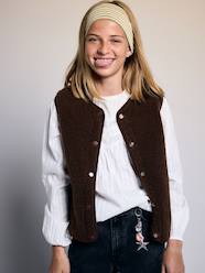 Girls-Sleeveless jacket