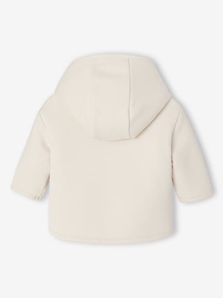 Hooded cardigan for newborns vanilla 