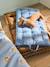 Cotton floor mattress denim blue 