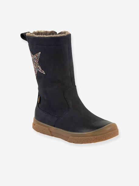 Girls PULSE TEX STAR BOOTS WOOL FRODDO boots black+bordeaux red+deep blue 